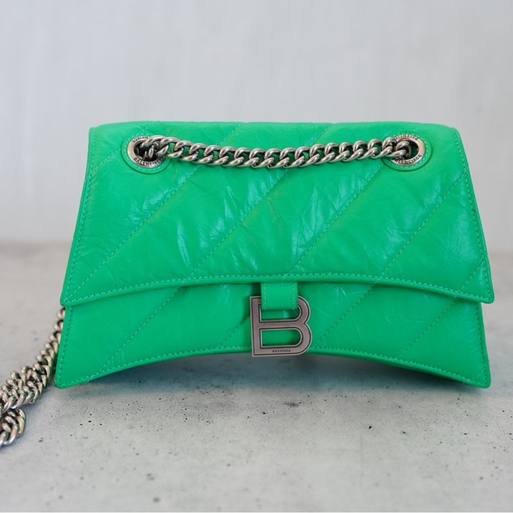 Balenciaga Crush Green Bag